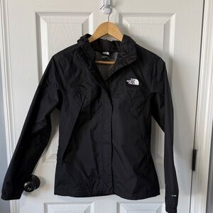 The North Face Women's Black Hooded Rain Jacket